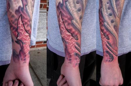 Tattoos - flesh bio organic tattoo - 64887